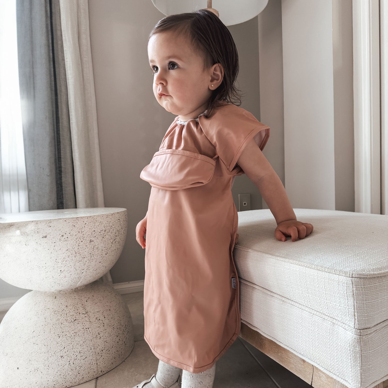 Kubaii Long Waterproof Bib 6m+ | Pocket - Kubaii Sleeved Bibs
